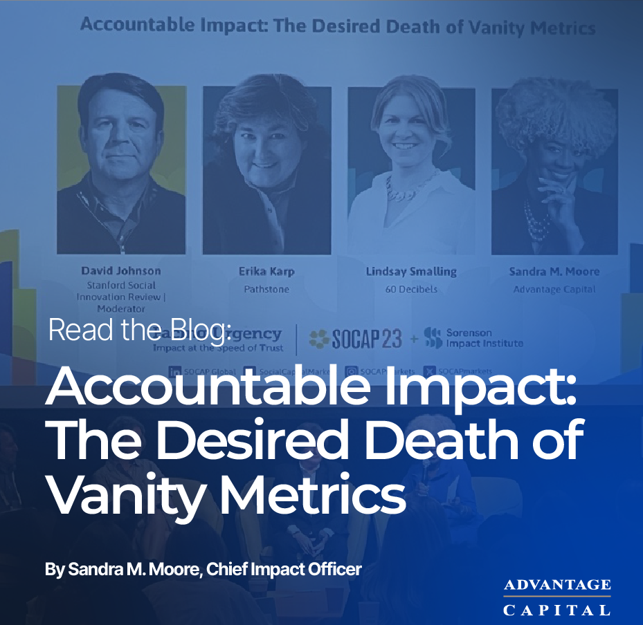 Accountable Impact: The Desired Death of Vanity Metrics (as Seen at SOCAP)