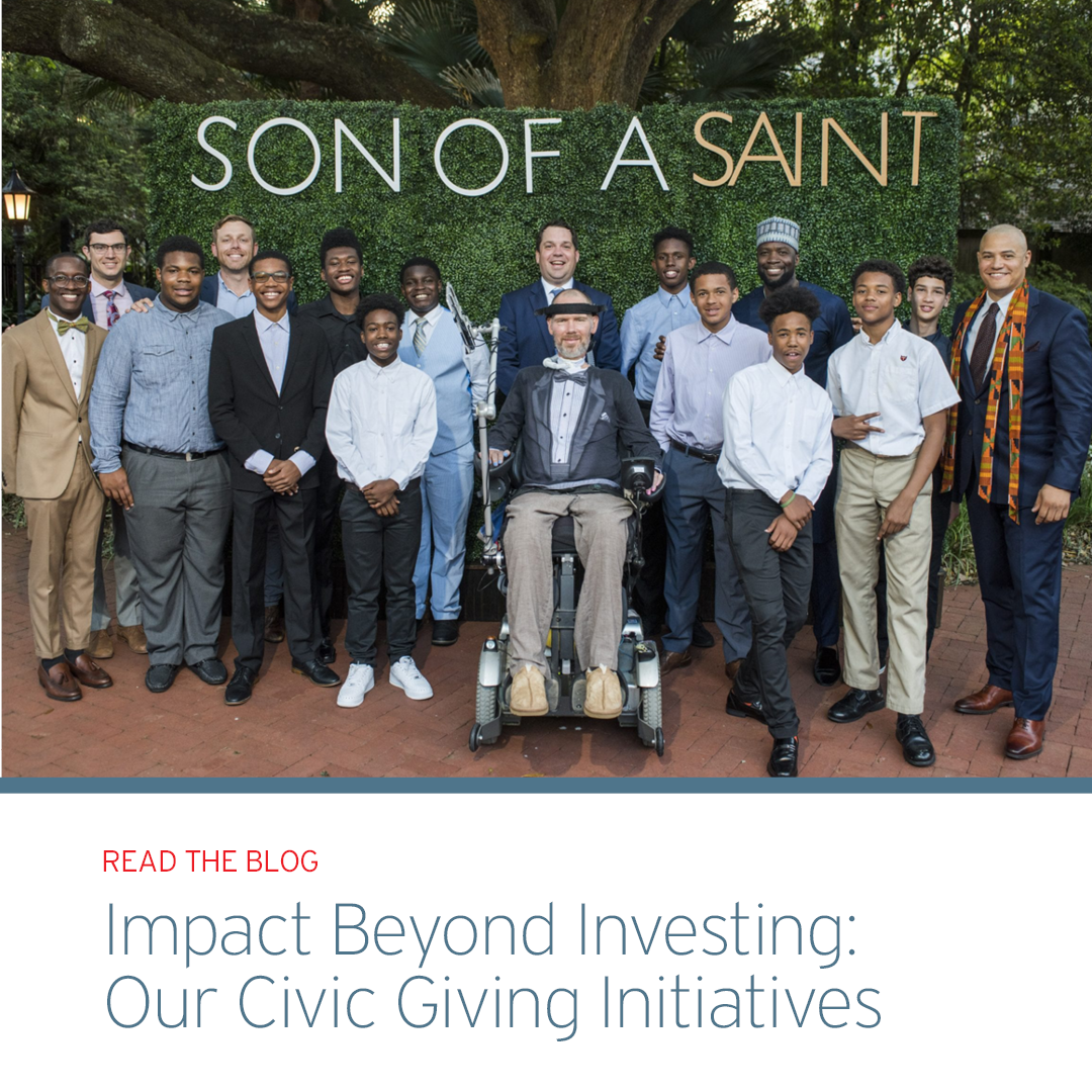 Impact Beyond Investing: Our Civic Giving Initiatives
